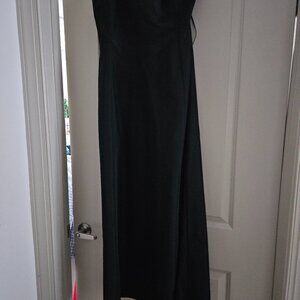 Black strapless maxi dress